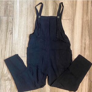 Women's Black Overalls